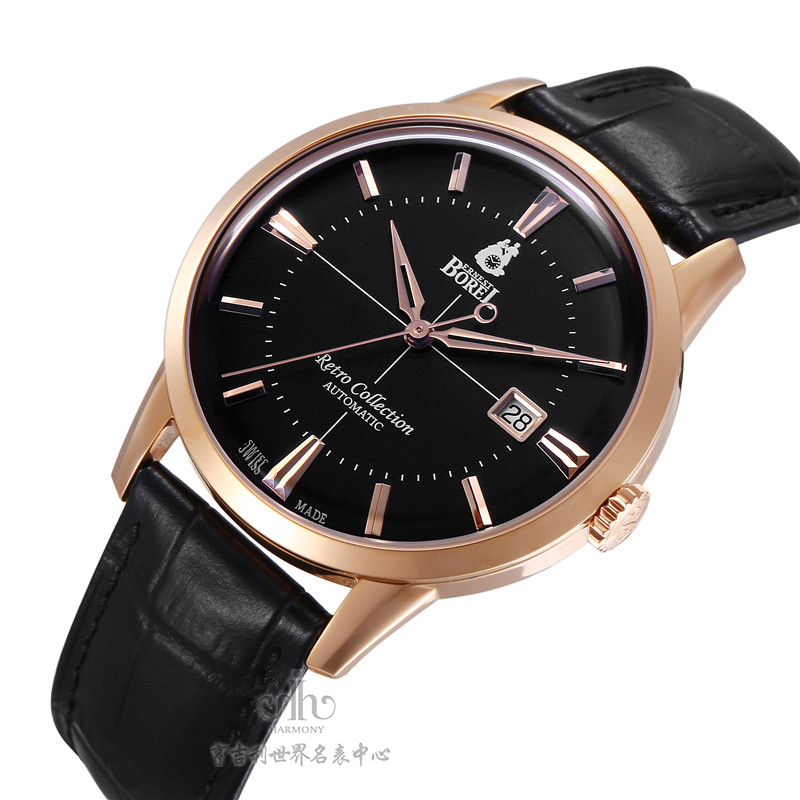 依波路复古系列机械男款GGR8580-511BK